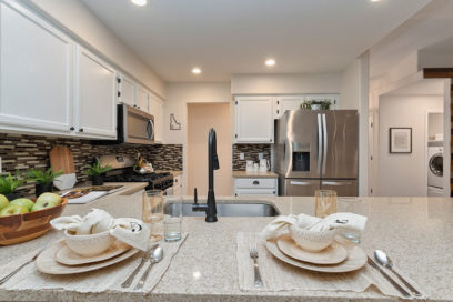 Kitchen with modern minimalistic stile